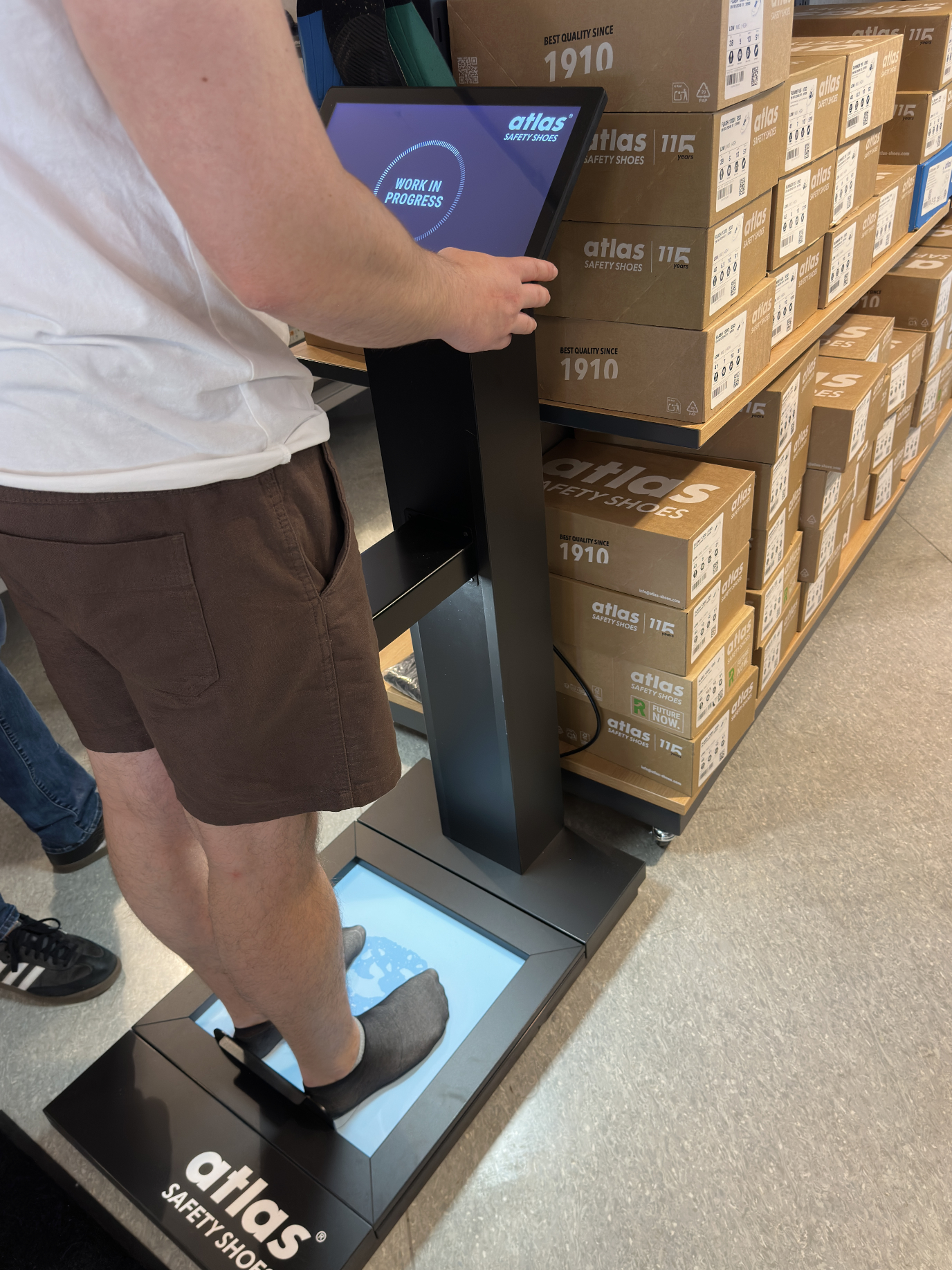 Fußscan mit dem ATLAS Step On Scanner